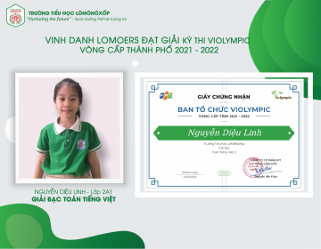 VINH DANH LOMOERS ĐẠT GIẢI KỲ THI VIOLYMPIC CẤP THÀNH PHỐ