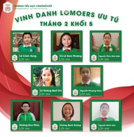 VINH DANH LOMOERS ƯU TÚ THÁNG 2 NĂM HỌC 2021-2022