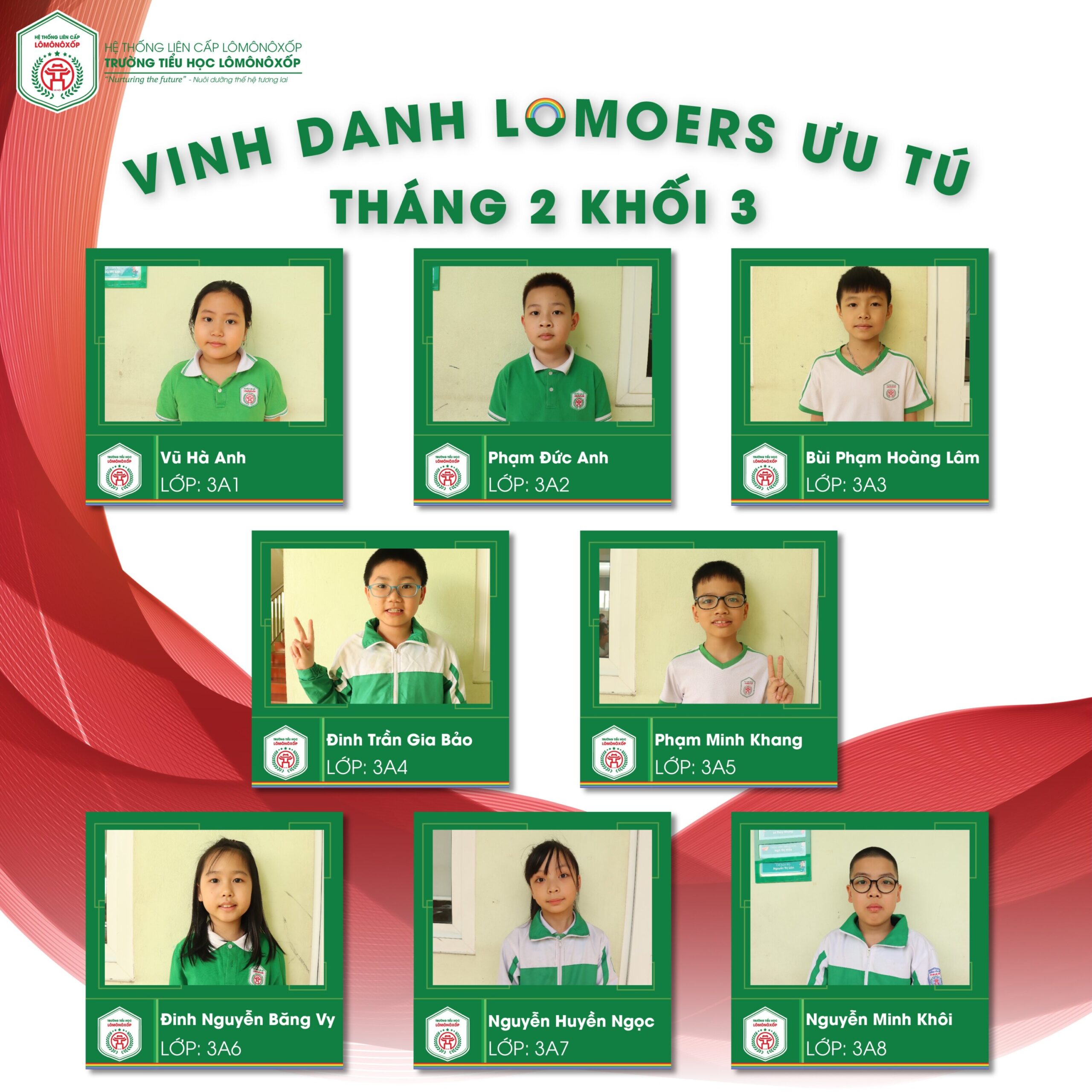 VINH DANH LOMOERS ƯU TÚ THÁNG 2 NĂM HỌC 2024-2025 - Hệ thống Liên cấp ...