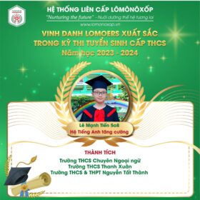 CHÚC MỪNG LOMOERS ĐÃ XUẤT SẮC THI ĐỖ VÀO CÁC TRƯỜNG THCS, THPT CHUYÊN, CHẤT LƯỢNG CAO HÀNG ĐẦU HÀ NỘI CHÚC MỪNG LOMOERS ĐÃ XUẤT SẮC THI ĐỖ VÀO CÁC TRƯỜNG THCS, THPT CHUYÊN, CHẤT LƯỢNG CAO HÀNG ĐẦU HÀ NỘI