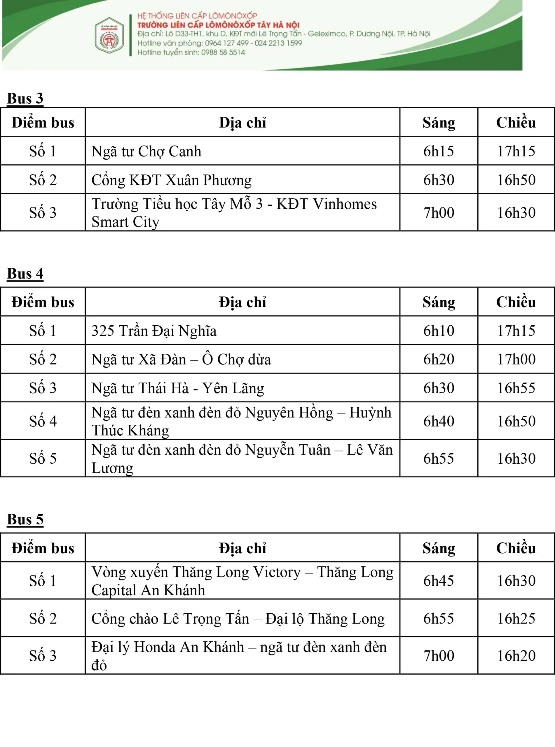 LỘ TrÌnh Xe TuyẾn 26 27 2