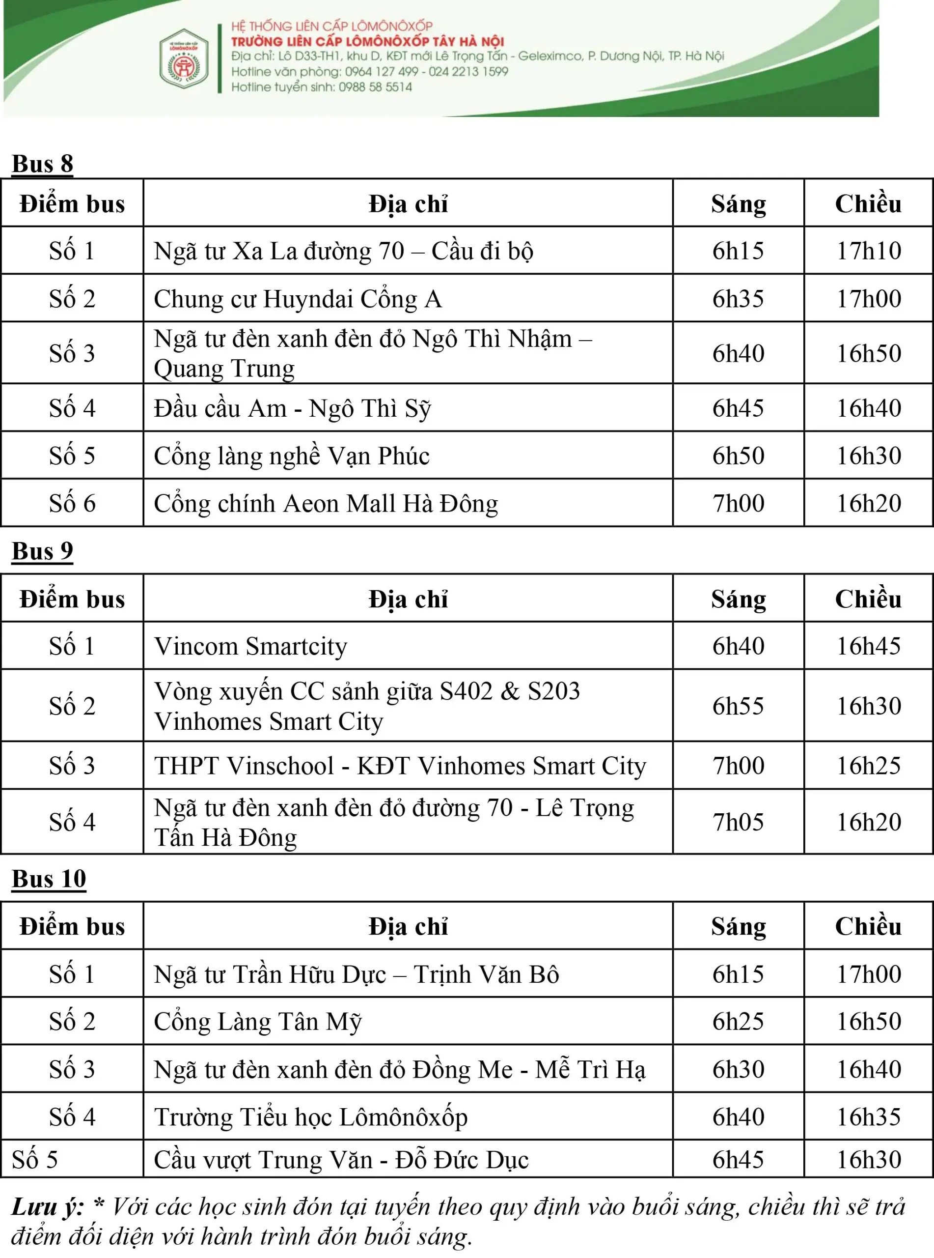 LỘ TrÌnh Xe TuyẾn 26 27 4