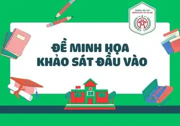 ĐỀ MINH HỌA KHẢO SÁT ĐẦU VÀO