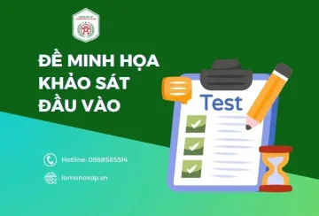 ĐỀ MINH HỌA KHẢO SÁT CHẤT LƯỢNG ĐẦU VÀO